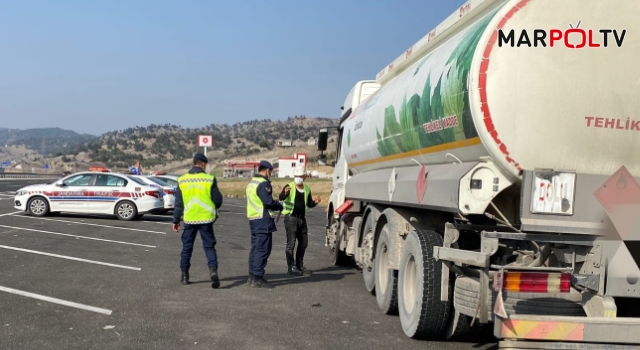 Kahramanmaraş’ta tehlikeli araçlar denetlendi