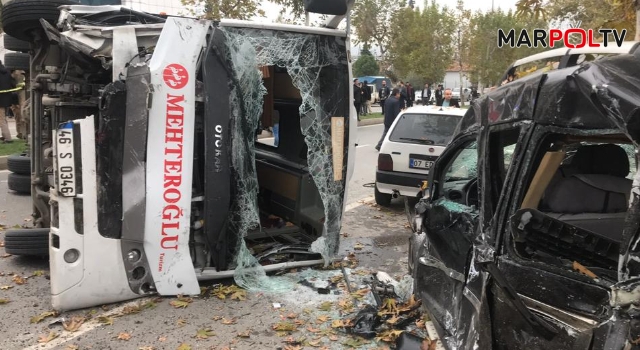 Kahramanmaraş’ta zincirleme kaza: 4 ağır 10 yaralı