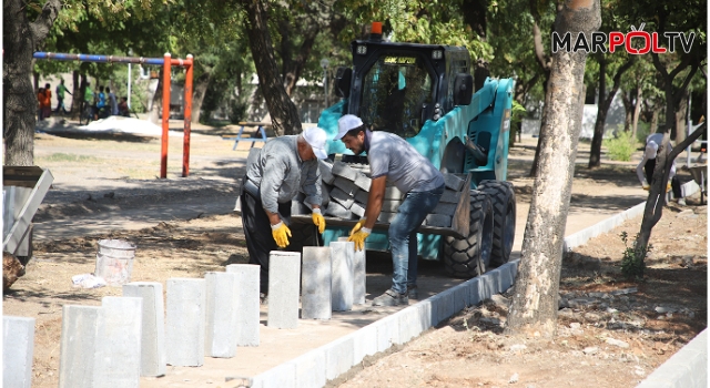 DULKADİROĞLU PARKI’NDA YENİLEME ÇALIŞMALARI BAŞLADI