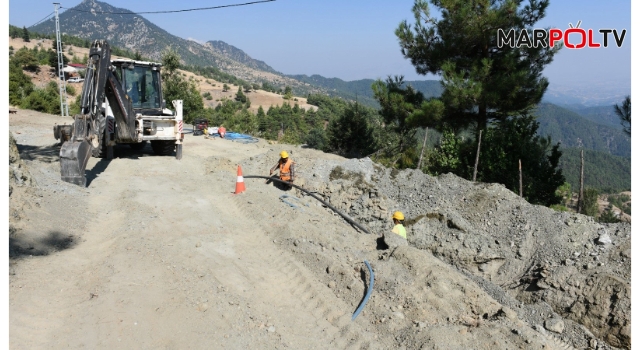 Köşürge’nin Yeni İçmesuyu Hattının İmalatı Sürüyor