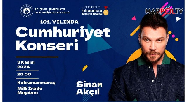 Sinan Akçıl, Cumhuriyet Konserinde Sahne Alacak