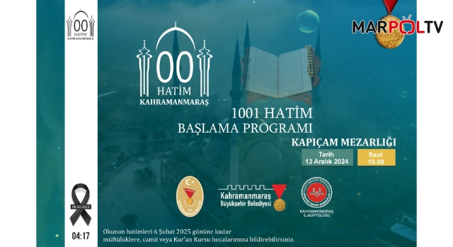 Deprem Şehitleri 1001 Hatim ile Anılacak