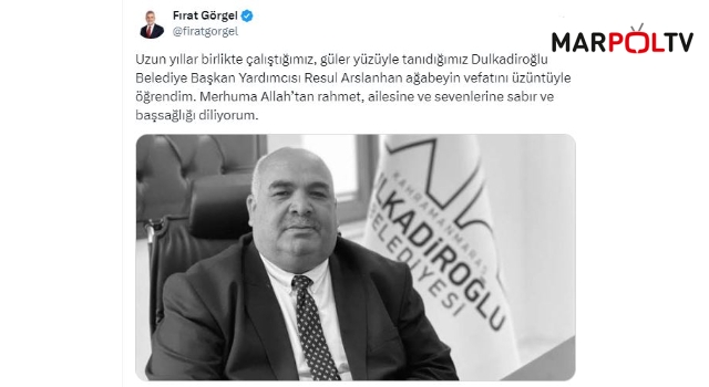 Başkan Görgel’den Arslanhan İçin Taziye Mesajı