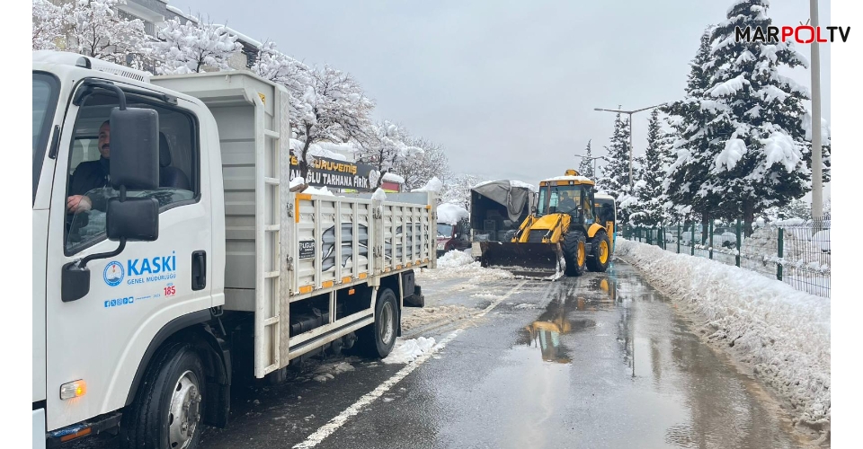 KASKİ’den Karla Mücadeleye Güçlü Destek