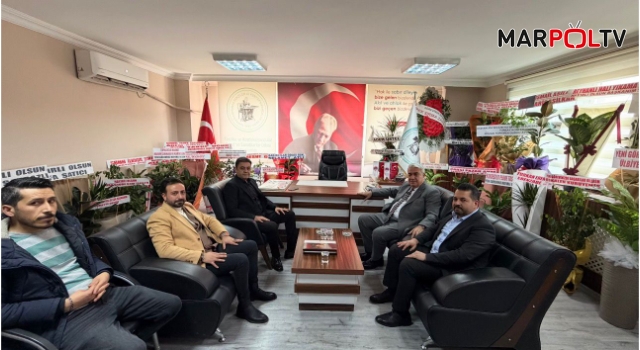 KMESOB Başkanı Kuybu’dan Başkan Çiçek’e Hayırlı Olsun Ziyareti