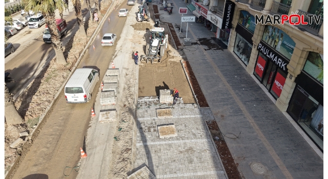 Trabzon Bulvarı’nda Altyapısı Tamamlanan Kısımlarda Üstyapıya Başlandı