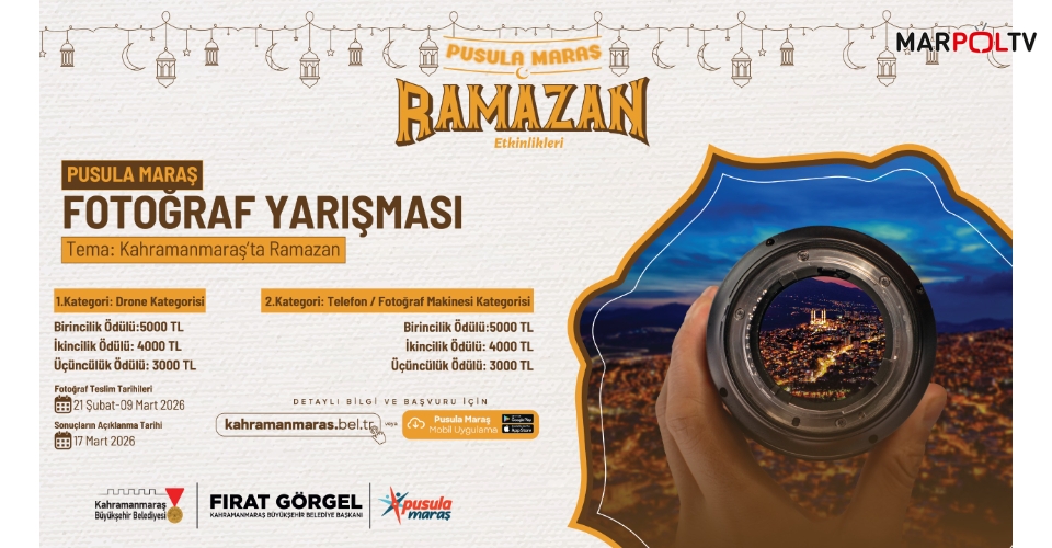Pusula Maraş’tan Gençlere Ramazan Temalı Ödüllü Fotoğraf Yarışması