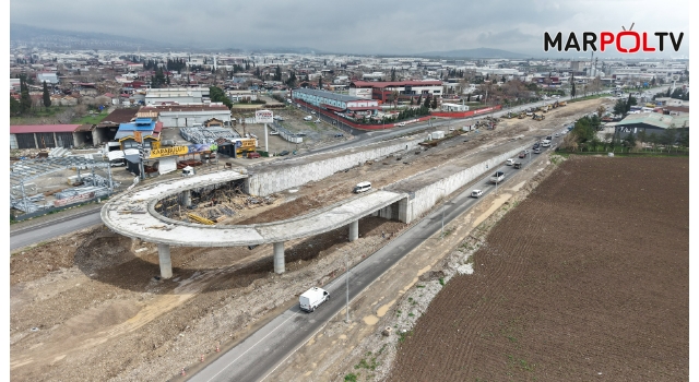 Çevre Yolu’nda Ulaşımı Rahatlatacak Kavşak Hızla Yükseliyor