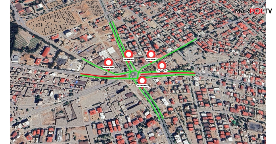 Dulkadiroğlu Recep Tayyip Erdoğan Bulvarı Trafiğe kapatıldı