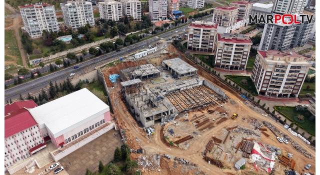 Kahramanmaraş’ın Yeni Nesil Gençlik ve Spor Kompleksi Hızla Yükseliyor