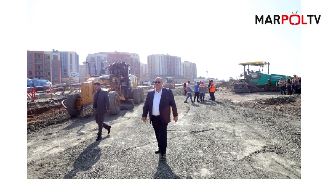 BAŞKAN AKPINAR DOĞUKENT MAHALLESİNDE DEVAM EDEN ÇALIŞMALARI YERİNDE İNCELEDİ