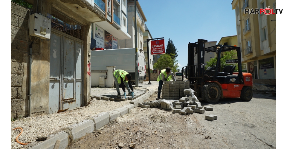 Büyükşehir’den Dulkadiroğlu Egemenlik Mahallesi’nde Cadde ve Sokak Yenileme Çalışması