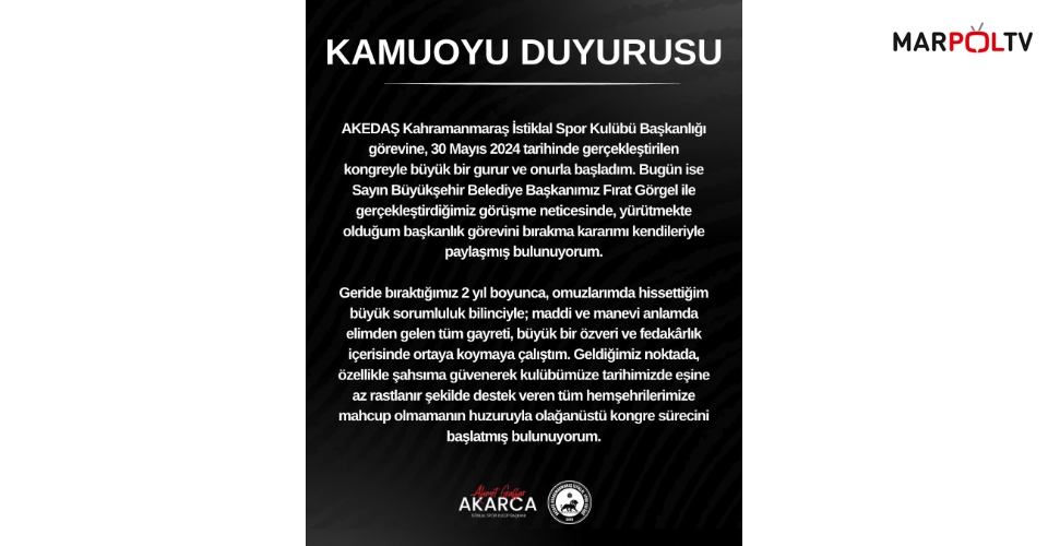 İstiklal Spor’da Dikkat Çeken Süreç: Önce Toplantı İptal Edildi, Ardından İstifa Açıklaması Geldi