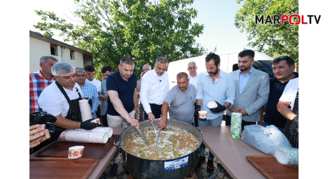 Başkan Toptaş, Dönüklü Mahallesi sakinleriyle aşure sofrasında buluştu