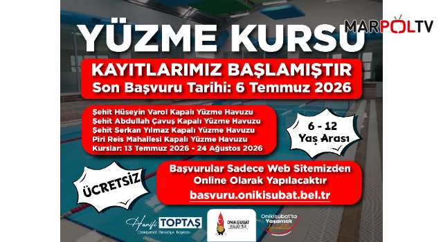 Onikişubat Belediyesi’nin ücretsiz Yaz Yüzme Kursları’na kayıtlar devam ediyor
