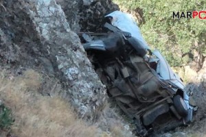 Kahramanmaraş'ta uçurumdan yuvarlanan araba sürücüsü hayatını kaybetti