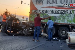 Kahramanmaraş’ta otomobil kamyona arkadan çarptı: 1 yaralı