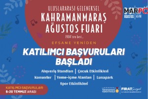 Geleneksel Kahramanmaraş Ağustos Fuarı’na Katılımcı Başvuruları Başladı!