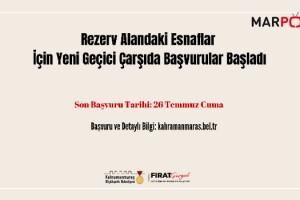 Rezerv Alandaki Esnaflar İçin Yeni Geçici Çarşıda Başvurular Başladı!