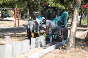 DULKADİROĞLU PARKI’NDA YENİLEME ÇALIŞMALARI BAŞLADI