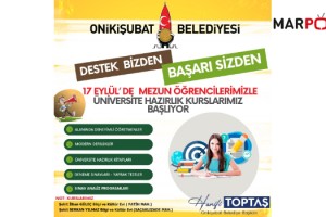 Üniversite yolunda destek Onikişubat Belediyesi’nden, başarı gençlerden