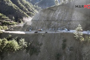 Andırın’ın Şehir Merkezine Ulaşımını Kısaltacak Yolda Çalışmalar Hızla Sürüyor