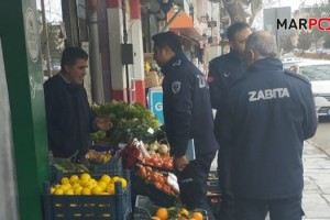 Göksun Belediyesi ve Büyükşehir Belediyesi Zabıta Ekiplerinden Yaya Güvenliği Denetimi