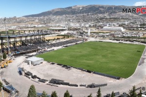 Şehrin Yeni Futbol Sahası Hızla Yükseliyor
