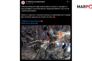 Milli Savunma Bakanlığı, Onikişubat Belediyesi’nin dünyanın en büyük Türk Bayrağı’nı uzaydan görüntüledi