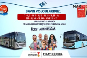 Büyükşehir’den Ücretsiz Aktarma