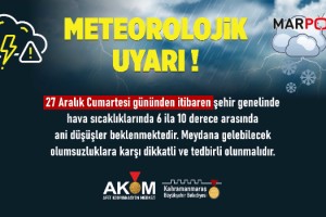 Soğuk Hava Uyarısı; Don ve Buzlanmaya Karşı Dikkat!