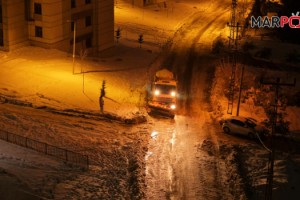 Büyükşehir’den Önsen ve Kurtlar’da Kar ve Buzlanmaya Karşı Etkin Mücadele