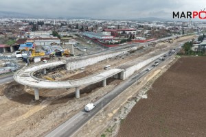 Çevre Yolu’nda Ulaşımı Rahatlatacak Kavşak Hızla Yükseliyor