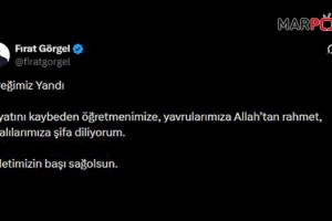 Başkan Görgel, “Yüreğimiz Yandı, Milletimizin Başı Sağ Olsun”