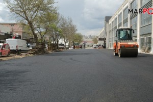 Büyükşehir, Toptancılar Sitesinde Asfalt Çalışmasını Sürdürüyor