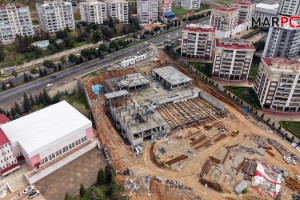 Kahramanmaraş’ın Yeni Nesil Gençlik ve Spor Kompleksi Hızla Yükseliyor