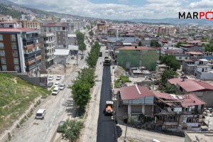 Büyükşehir, Dulkadiroğlu’nda Şeyh Şamil ve Vezir Hoca Bulvarlarını Sıcak Asfaltla Buluşturuyor