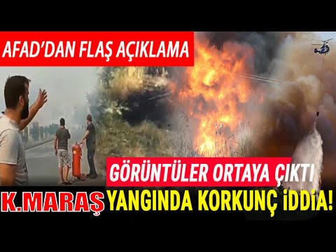 son dakika Hatay'ın ardından Kahramanmaraş'ta orman yangını 4 ayrı noktadan yakıldı